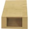 Ekena Millwork 5-inch W x 6-inch D x 6-inch H Carmel Rough Cedar Woodgrain TimberThane Knee Brace, Primed BRCUR05X06X06CARRCPR - alternate 2